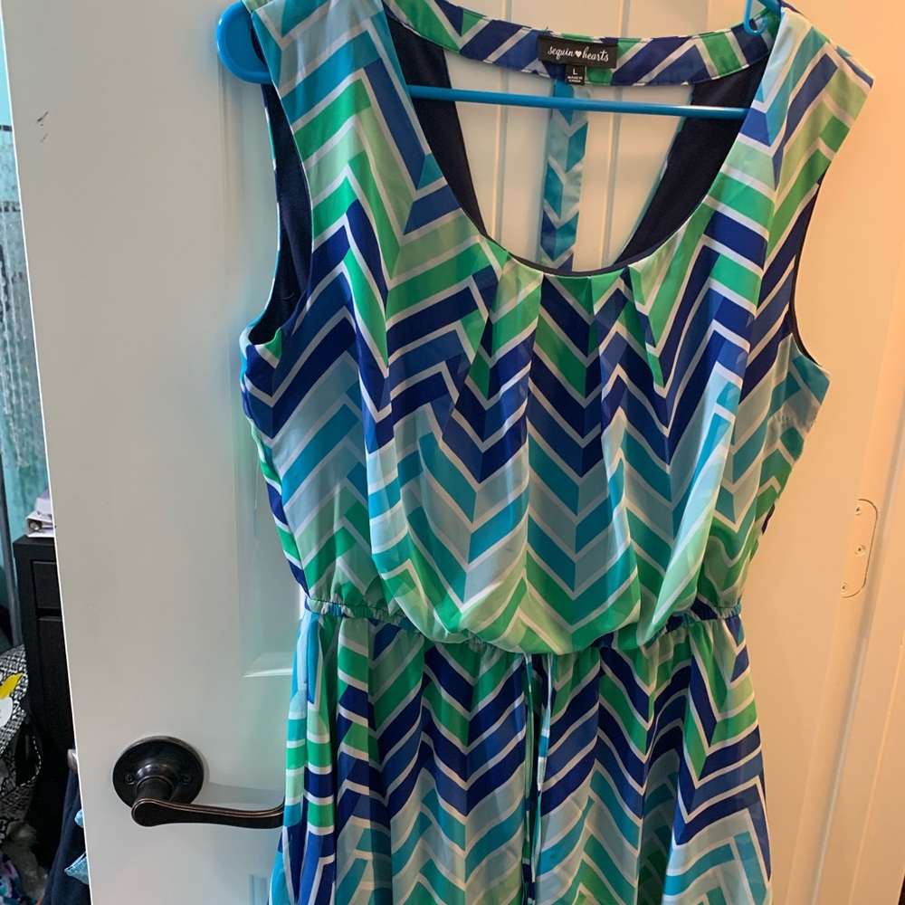 Sequin hearts dress size Large